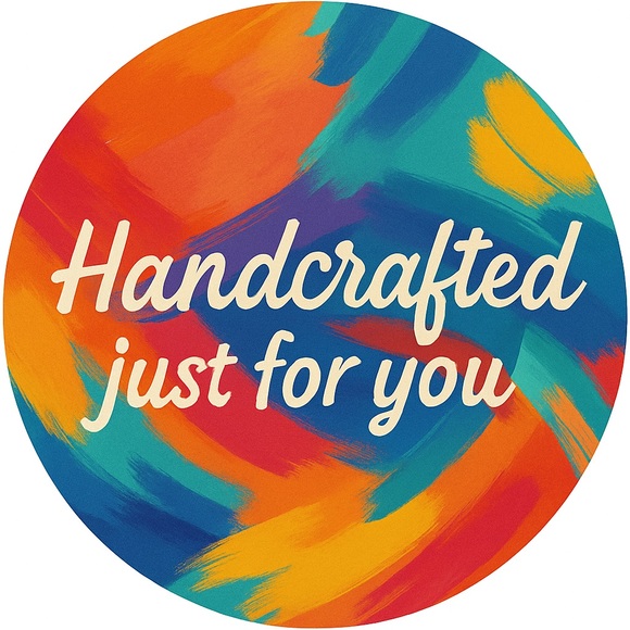 Other - Colorful Handcrafted just for you stickers. 60 count